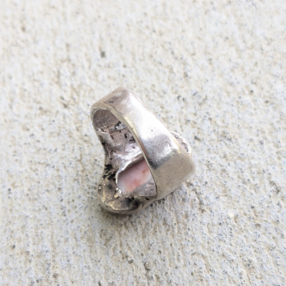 Silver Abalone Ring - image 8